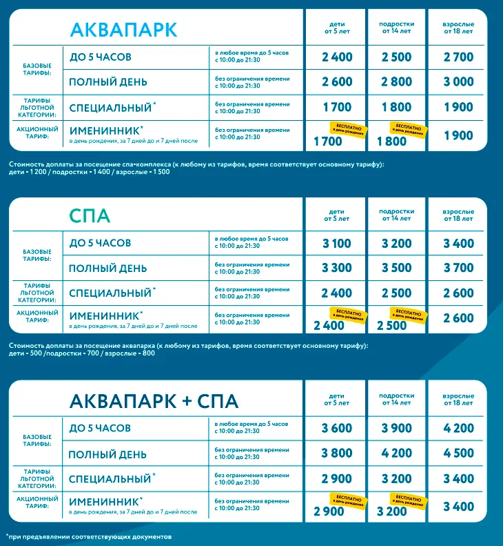 цены на билеты аквапарк лето лето тюмень 2024 год